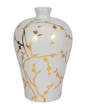 Sagebrook Home 15In Vase With Decal