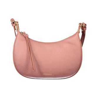 Coccinelle Schoudertas van generfd leer - Dames - Tassen - Roze - Maat: ONE Size Leer