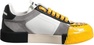 Dolce & Gabbana Multicolor Lage Top Sneakers - Heren - Sneakers - Veelkleurig - 39 EU - Leer - Schoenen