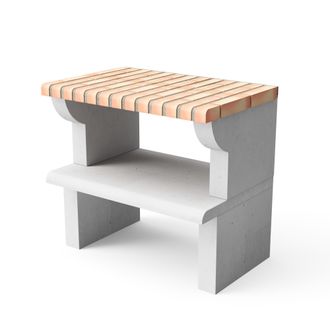 Movelar Maip&uacute; Plus Xl Para Barbacoa De Obra Prefabricada (gris, Naranja - 86,5 X 58 X 58 Cm) - Uso En Exteriores - Movelar