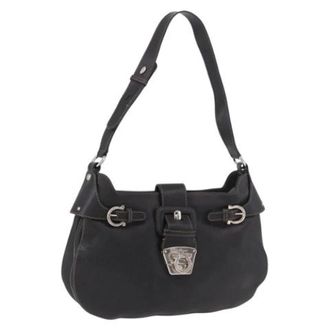 Ferragamo Pre-owned Shoulder Bag - Dames - Pre-owned - Zwart - Maat: ONE Size Leer