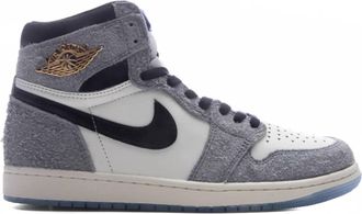 Nike Mens Air Jordan 1 Retro High Og Sneaker In Cool Grey/black-Sail