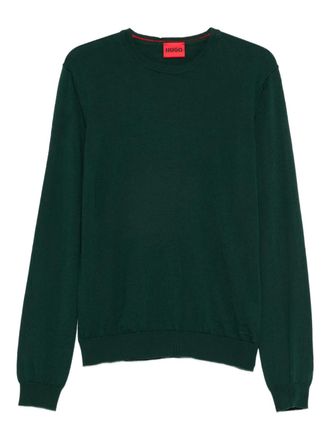 BOSS Maglione girocollo - Verde