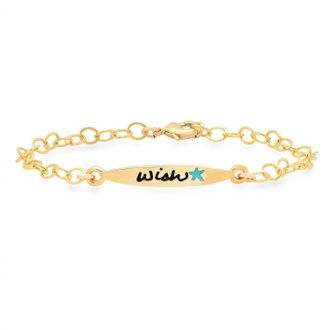 Jessica Elliot Vermeil Colorful Words Enamel Bracelet - Wish In Plated Sterling