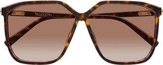Valentino Sunglasses Vg0025 S 002 Brown/Orange Women
