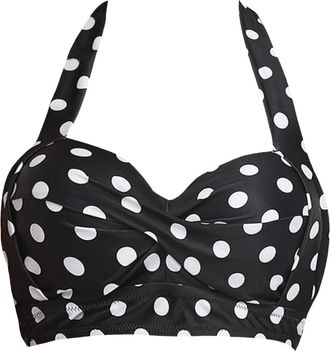 Generic Bikini Tops for Women V Neck Wrapped Swimsuit Top Push Up Swimwear Top Bathing Suit Tops Beachwear Gift for Girls Ladies