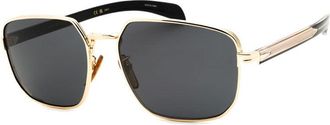 David Beckham DB 7121/G/S 0RHL IR Gold Black/Grey