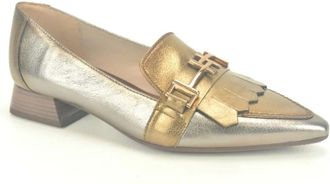 Hispanitas Combi Moccasin +Tip Plat Loafers - Dames - Loafers - Bruin - 37 EU - Leer - Schoenen