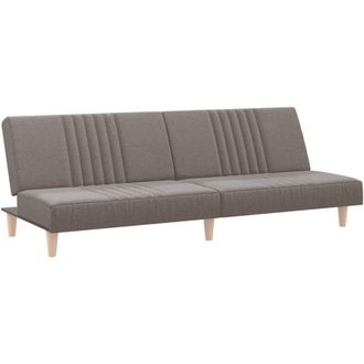 vidaXL Divano Letto Tortora in Tessuto - Vidaxl