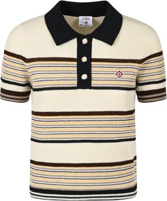 Casablanca Cafe Stripe Top - Dames - Polos - Veelkleurig - XS - Tops