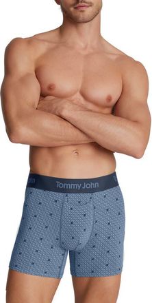 Tommy John Second Skin 4-Inch Boxer Briefs in Blue Horizon Airplane Mode at Nordstrom, Size Xx-Large