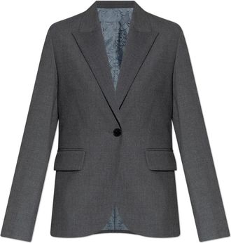 Zadig&Voltaire Jassen, Dames, Grijs, XS, Leer, Blazer Vavy