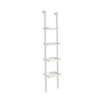 Oresteluchetta Estanter&iacute;a De Pared Blanca Escalonada 4 Estantes Moderna H180cm Little Peoria - Blanco
