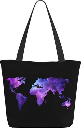 AOOEDM Color World Map Ladies Shopping Bag 13x11x7in.The Perfect ValentineS Day Gift.It Is The Best ValentineS Day Gift For Mom, Daughter, Wife,Etc
