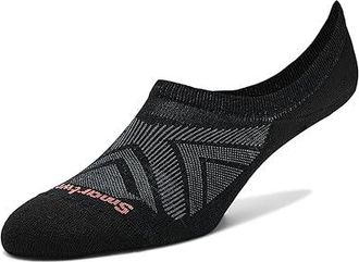 Smartwool Run Zero Cushion No Show Socks Sock Black : LG (Womens Shoe 10-12.5), Merino/Nylon/Wool