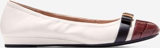 Cole Haan Womens Go-To Tova Bow Ballet Flats - White Size 10.5