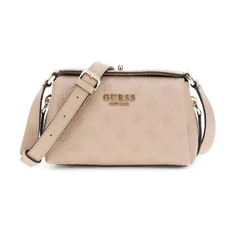 Guess Cross Body Bags, female, Brown, Size: ONE SIZE Luxury Satchel Bag Taupe Logo