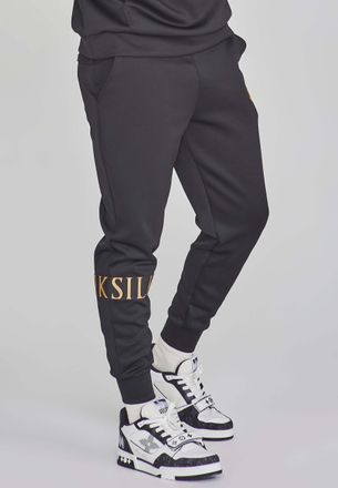 Siksilk Sweatpants SIKSILK Siksilk Jogginghose Dynamic Joggers, Herren, Gr. S, N-Gr, schwarz, Obermaterial: 95% Polyester PES. 5% Elasthan EL., Hosen Sweatpan