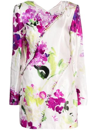 Aje Mini-jurk met print - Wit