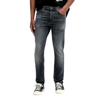 HUGO BOSS Jeans, Heren, Grijs, W33, Denim, Slim-fit Jeans