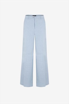 Cambio Hose mit weitem Bein aus Leinen Adrienne