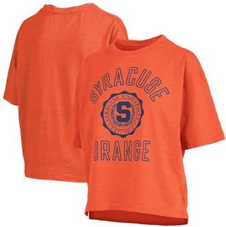 Pressbox Womens Pressbox Orange Syracuse Orange Motley Crew Bishop Waist Length Oversized Slub T-Shirt at Nordstrom, Size Medium