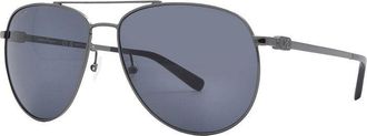 Ferragamo SF157S 015 Dark Gunmetal/Blue