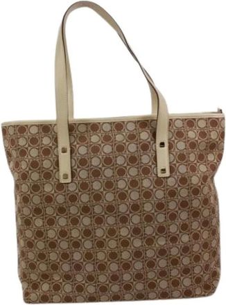 Ferragamo Pre-owned Tote Bags, female, Brown, Size: ONE SIZE Pre-owned Tote bag