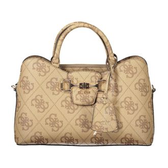 Guess Janie Logo Bag - Dames - Handtassen - Beige - ONE Size - Tassen