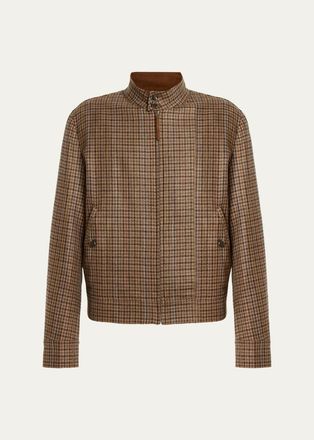 Gabriela Hearst Graham Houndstooth Cashmere & Silk Jacket