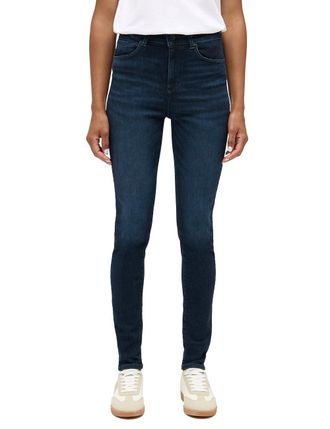 Mustang Skinny-fit-Jeans MUSTANG Damen Style Georgia Super Skinny, Damen, Gr. 24, L&auml;nge 30, blau (882 dunkelblau), Denim/Jeans, 93% Baumwolle, 5% Elastomultie