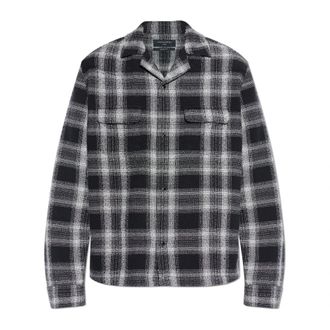 AllSaints Teshio Shirt - Heren - Casual Overhemden - Zwart - 2XL - Katoen - Overhemden