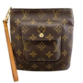 Louis Vuitton Pre-owned Clutches, female, Brown, Size: ONE SIZE Pre-owned Monogram Pouch Shoulder Bag