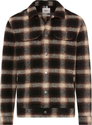 Brax Santiago Overshirt - - Jackets - Uomo - Marrone - 4XL