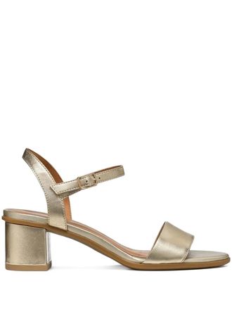 Geox Metallic sandalen met blokhak - Goud