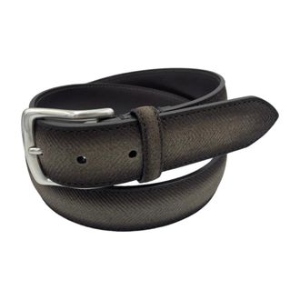Paolo Vitale Matte Suede Belt - unisex - Paolo Vitale - Belts - Brown - 105 CM - Accessories