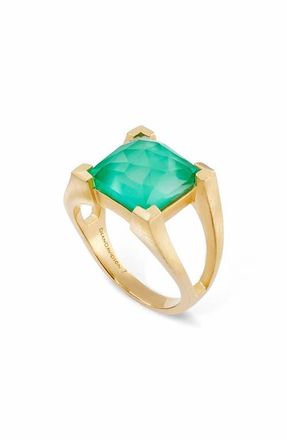 Dean Davidson Mini Plaza Ring in Banyan Green at Nordstrom, Size 7