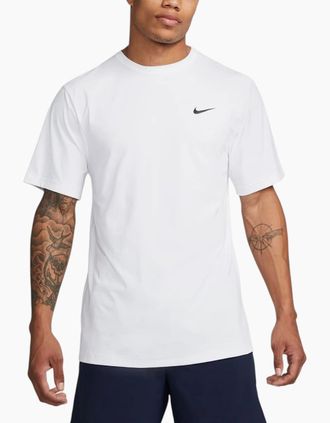 Nike Mens Nike Mens T-Shirt Cotton Crew Neck Soft Top - White - Size: 42
