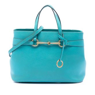 Gucci Pre-owned Gucci Leather Bright Bit Satchel Ladies DHZXBCRL2P2OTTSV