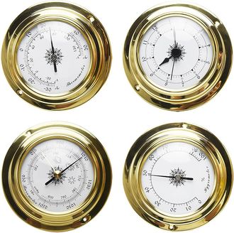 OEM Juego De 4 Mini Higr&oacute;metros Y Term&oacute;metros Port&aacute;tiles De Pared Para Uso Interior Y Exterior - Estaciones Meteorol&oacute;gicas, Bar&oacute;metro, Reloj - Otros