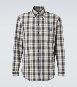 Balenciaga Checked cotton flannel shirt