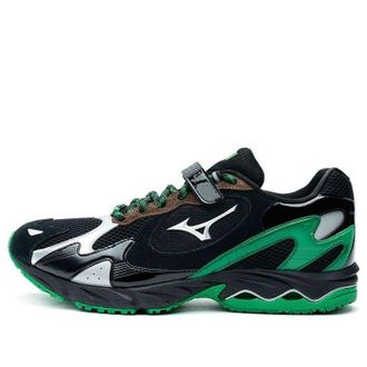 Mizuno x Randomevent Wave Rider 1 Black Green Silver D1GH224201