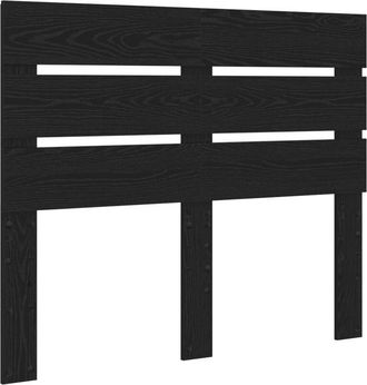 vidaXL Cabecero Roble Negro 120 Cm Madera De Ingenier&iacute;a Vidaxl