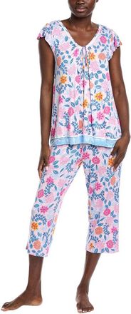 Ellen Tracy 2pc Cropped Pant & Top Pajama Set