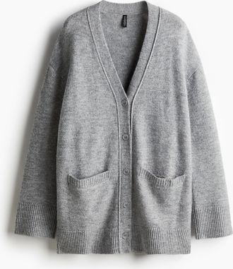 H&M Oversized Cardigan - Grau