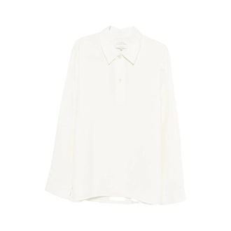 STUDIO NICHOLSON Casual Shirts, male, White, Size: XL Austin Shirt