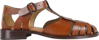 Hereu Light Brown Leather Fishing Shoes with Adjustable Strap