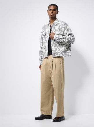 Le 31 Mens Pleated wide-leg chinos Imported from Seoul