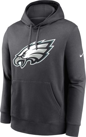 Nike Philadelphia Eagles Club Logo Nike Mens NFL Pullover Hoodie in Grey | NKDK06F86-N09