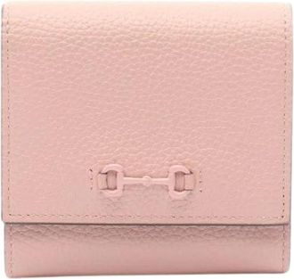 Gucci Pre-owned Horsebit Leren Portemonnee - unisex - Vintage Accessoires - Roze - ONE Size - Leer - Vintage